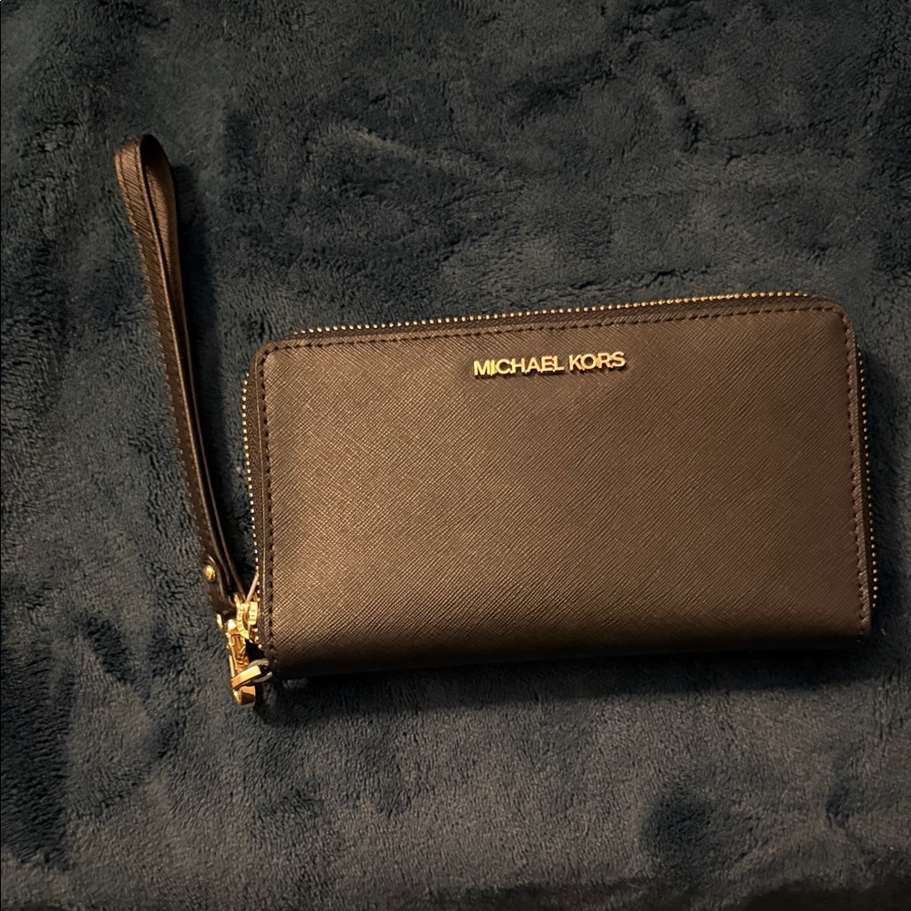 Michael Kors black Wristlet Wallet